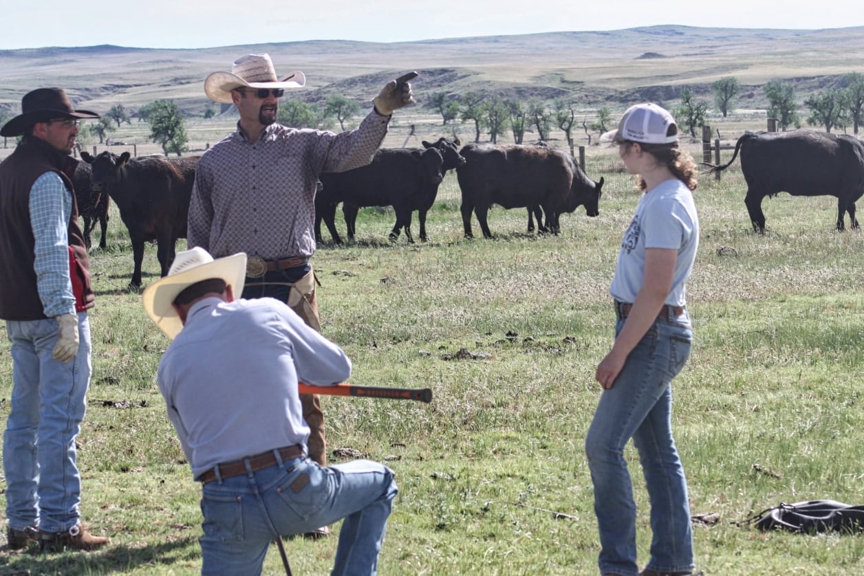 Travis Krein with Broken Arrow Livestock